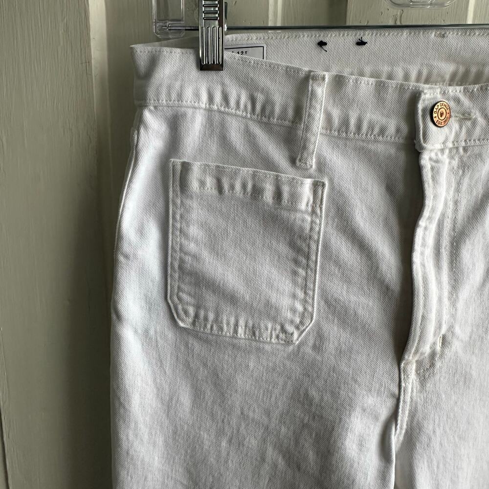 GAP 70s Flare High-Rise Jeans White | Size 31 Tall - Picture 4 of 8